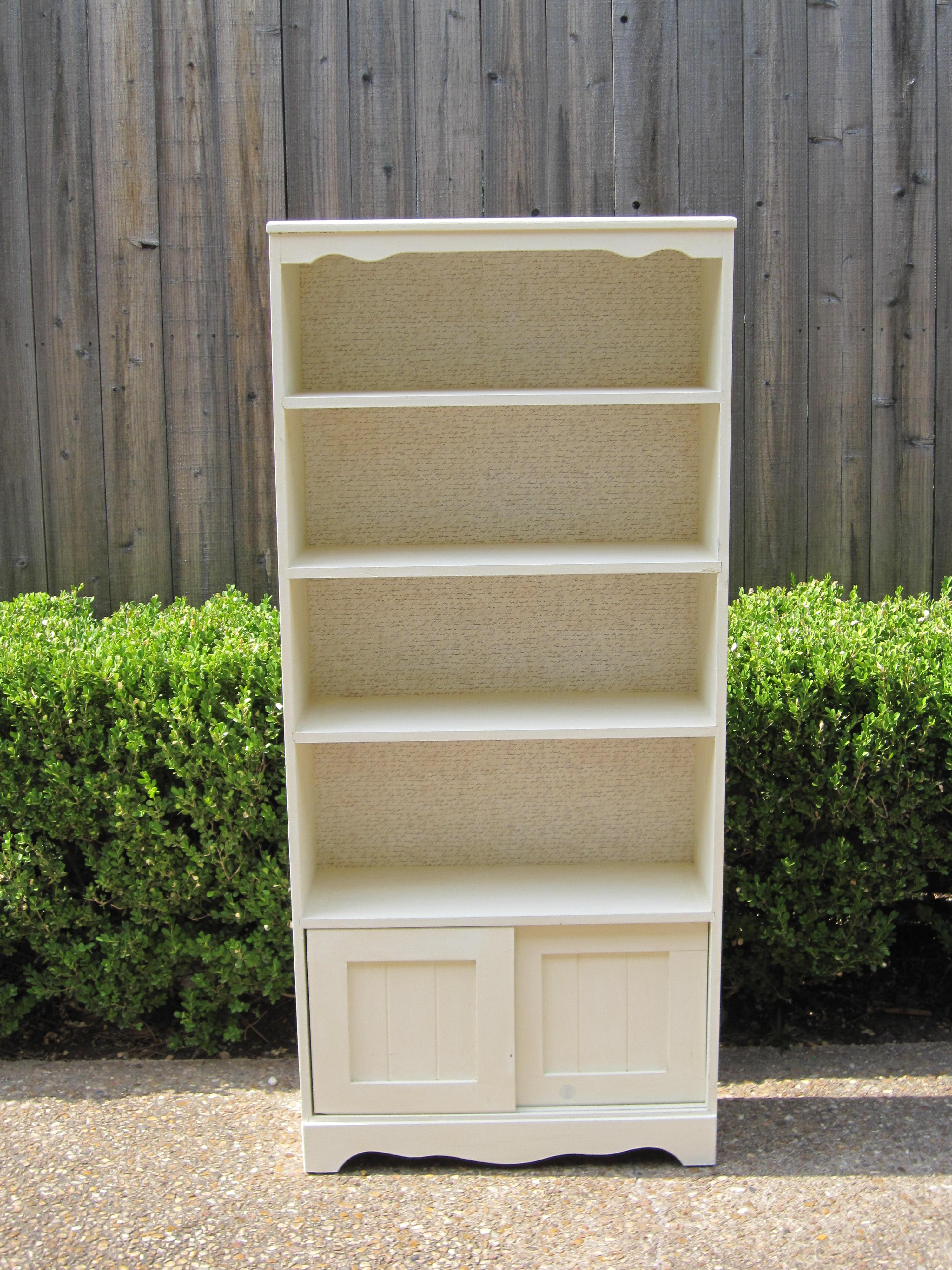 Loveletters Vintage White Bookcase Lindauer Designs